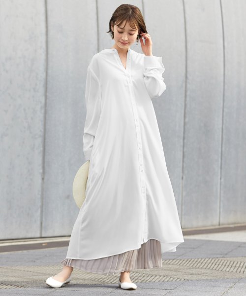 セール ノーカラーとろみシャツワンピ Happy急便 By Verita Jp Happy Exp Magaseek