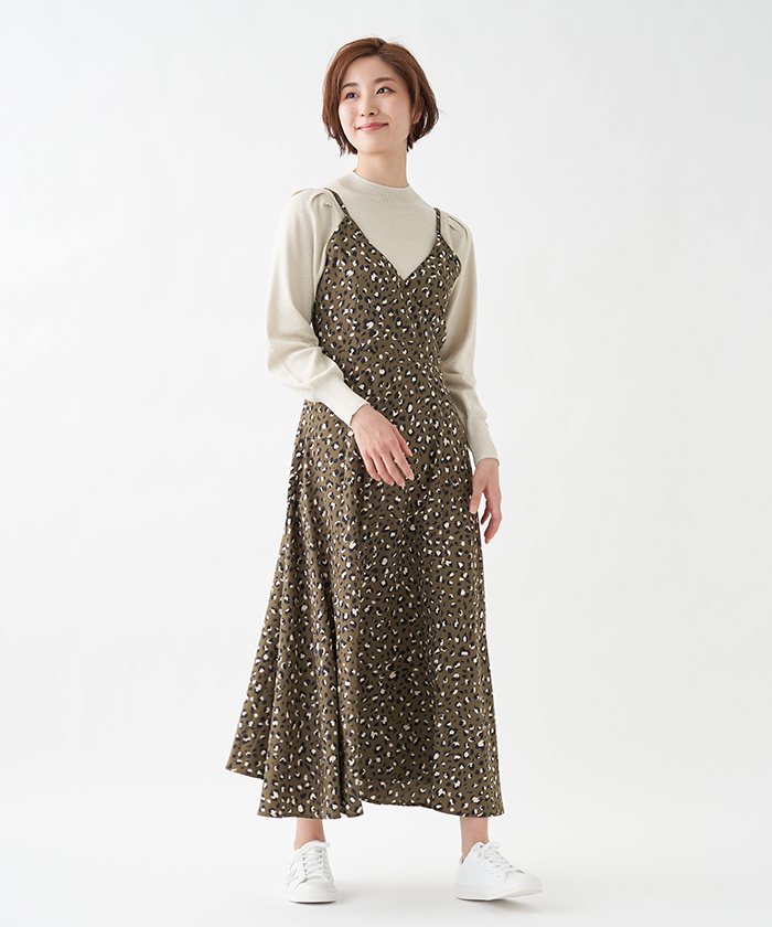 セール レオパード柄キャミワンピース アン レクレ En Recre Magaseek