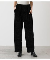 AZUL by moussy(アズールバイマウジー)/SHINY VELOR WIDE PANTS/BLK