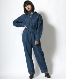 salong hameu(salong hameu)/【Salong hameu】Lee◆JUMP SUITS/デニムつなぎ ジャンプスーツ/ネイビー