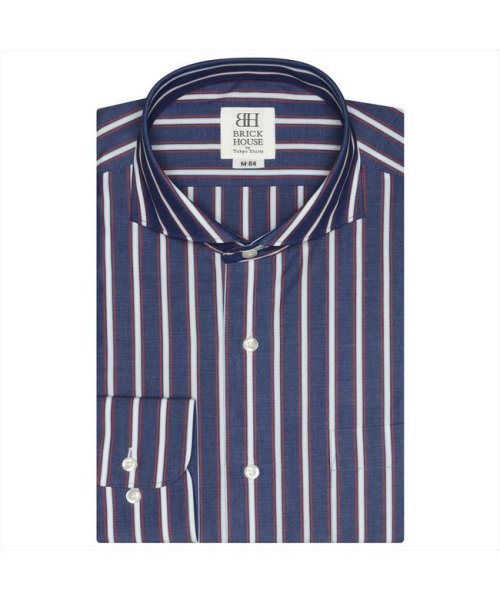 TOKYO SHIRTS(TOKYO SHIRTS)/ホリゾンタルワイド 長袖 形態安定 ワイシャツ/ブルー