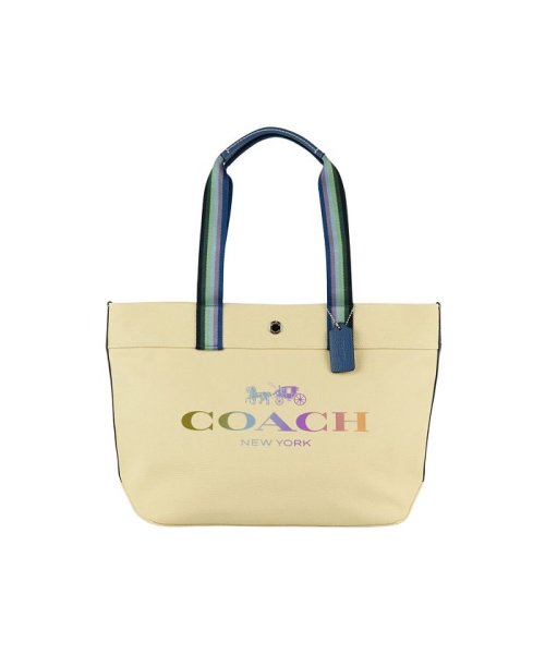 COACH(コーチ)/【Coach(コーチ)】Coach コーチ トート バッグ A4 収納可/ナチュラル