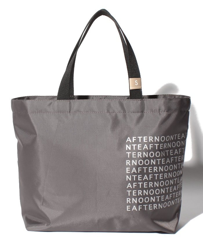 Cherish Pale Blue Dot スリットポケット付きロゴバッグs アフタヌーンティー リビング Afternoon Tea Living Magaseek