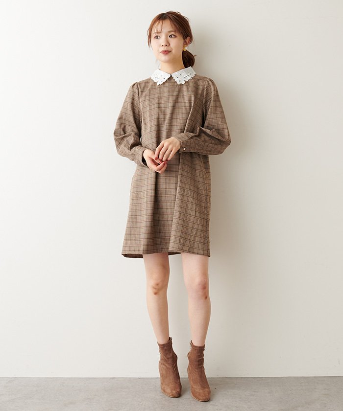 セール お花襟チェックワンピース ナイスクラップ アウトレット Nice Claup Outlet Magaseek セール お花襟チェックワンピース ナイスクラップ アウトレット Nice Claup Outlet Magaseek