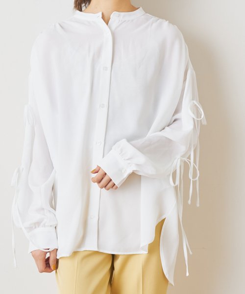セール 袖リボンバンドカラーシャツ ナイスクラップ アウトレット Nice Claup Outlet Magaseek セール 袖リボンバンドカラーシャツ ナイスクラップ アウトレット Nice Claup Outlet Magaseek
