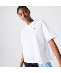 LACOSTELIVE LADYS(ラコステライブ　レディース)/LACOSTE L!VEバックプラケットアレンジポロシャツ/ホワイト