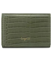 Ungrid(アングリッド)/アングリッド Ungrid カードケース 名刺入れ 定期入れ レディース SMALL CROCO CARD CASE ブラック グレー ベージュ カーキ ブラウ/カーキ