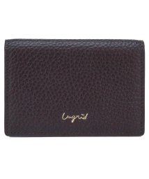 Ungrid(アングリッド)/アングリッド Ungrid カードケース 名刺入れ 定期入れ レディース COWHIDE CARD CASE ブラック ホワイト グレー ベージュ カーキ ブラ/ダークブラウン