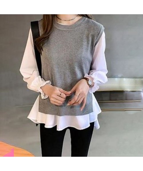 シャツブラウス ニットベスト 2点セット 人気・おすすめ｜使いやすい・旅行におすすめ 品質保証 全国発送 日本国内発送・最短翌日お届け