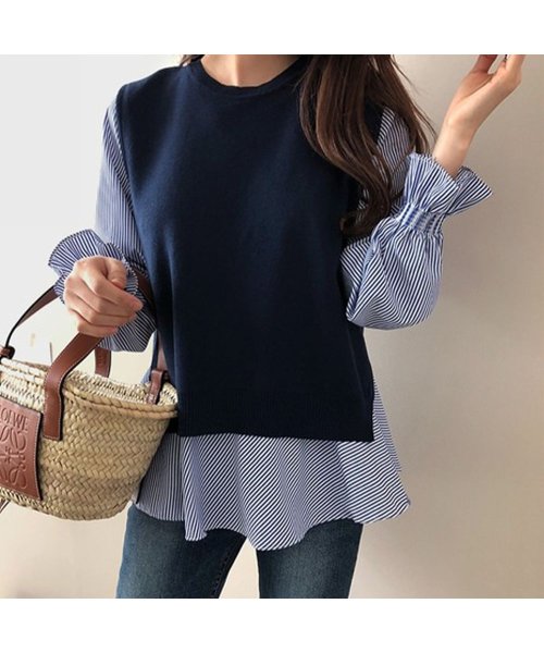 シャツブラウス ニットベスト 2点セット 人気・おすすめ｜使いやすい・旅行におすすめ 品質保証 全国発送 日本国内発送・最短翌日お届け