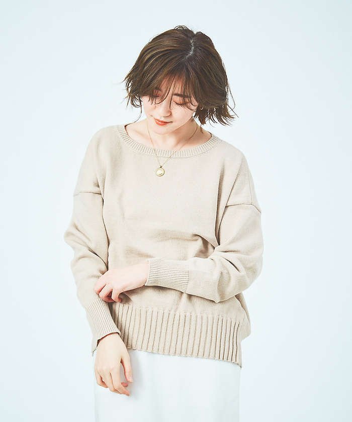 セール 30 Off Web 一部店舗限定 綿ナイロンリリヤーンプルオーバー ルージュヴィフラクレ Rouge Vif La Cle Magaseek