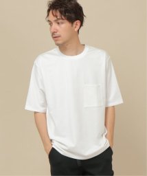 ikka(イッカ)/5分袖タフコットンポケット付きTシャツ/ホワイト