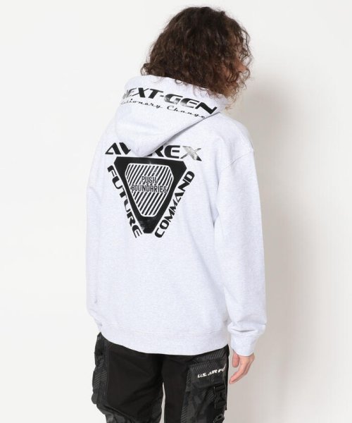 AVIREX(AVIREX)/AFC トレーニング プルオーバー フーディー/AFC TRIANGLE PULL OVER HOODIE/AVIREX/アヴィレックス/L/GREY