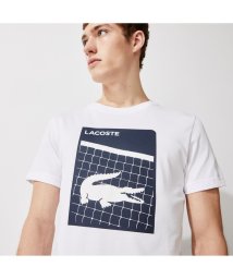 LACOSTESPORTS MENS(ラコステスポーツ　メンズ)/ロゴ&ネットTシャツ/ホワイト