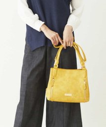 MK MICHEL KLEIN BAG(エムケーミッシェルクランバッグ)/【2WAY】フェイクレザースクエアバッグ/イエロー