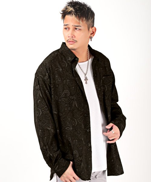 セール 総柄プリントbigシャツ 長袖シャツ メンズ ビッグシルエット ペイズリー柄 プリント 総柄 ラグスタイル Luxstyle Magaseek セール 総柄プリントbigシャツ 長袖シャツ メンズ ビッグシルエット ペイズリー柄 プリント 総柄 ラグスタイル Luxstyle Magaseek