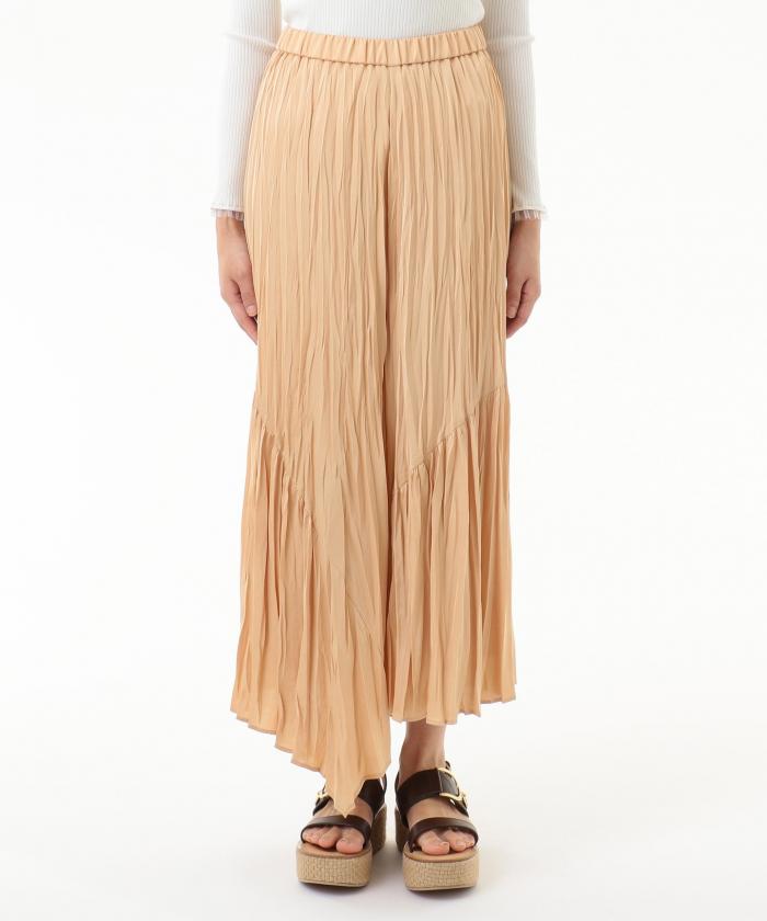 GRACECONTINENTAL ワッシャーフレアパンツ ベージュ 36 GRACECONTINENTAL ワッシャーフレアパンツ ベージュ 36