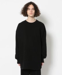 LHP(エルエイチピー)/DankeSchon/ダンケシェーン/PIGMENT CREWNECK/裏起毛クルーネックスウェット/BLK