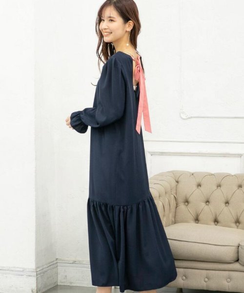 セール バックリボンティアードワンピース 手洗い可能 ビッキー Vicky Magaseek