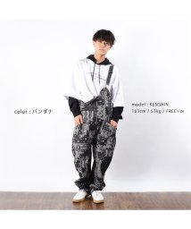 1111clothing(ワンフォークロージング)/オーバーオール サロペット メンズ レディース ワイドパンツ 柄 プリント つなぎ オールインワン 韓国 ファッション 春 ペアルック カップル 春 お揃い 服/その他