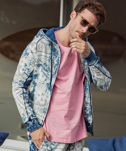 ペイズリー柄ブリーチジョグジップパーカー メンズファッション 阪急百貨店公式通販 阪急 Men S Online Store