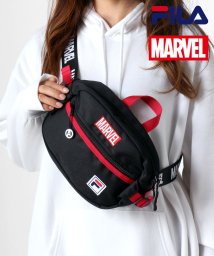 LAZAR(ラザル)/【Lazar】FILA×MARVEL/フィラ×マーベル ボックスロゴジャガードテープショルダーウエストバッグ/レッド