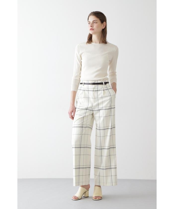 セール 64 Off Tvドラマ着用 ウィンドウペンセミワイドパンツ ボッシュ Bosch Magaseek