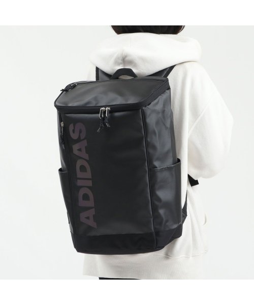 Adidas(アディダス)/アディダス リュック 25L adidas リュックサック スクエアリュック 通学リュック 高校生 スクールバッグ バックパック A4 B4 PC 67461/ブラック