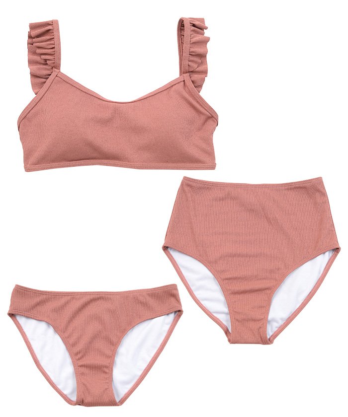 クーポン ショルダーミニフリルビキニ 水着3点セット シードレス Sea Dress Magaseek