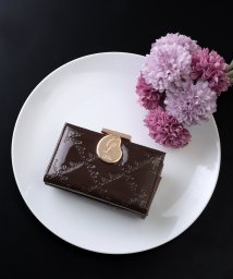 Clelia(クレリア)/キーケース レディース ブランド Clelia クレリア エナメル 4連 小銭入れ 高級感 おしゃれ かわいい キラキラ Luce ルーチェ CL－15614/ブラウン