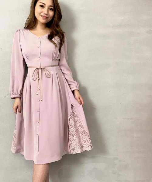 脇レースパールワンピース ミッシュマッシュ Misch Masch Magaseek
