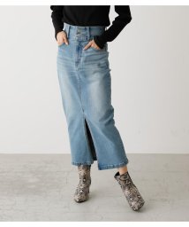 AZUL by moussy(アズールバイマウジー)/HIGH WAIST SLIT DENIM SK ２/L/BLU1