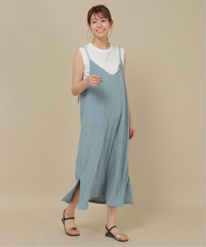 セール 30 Off ワッシャープリーツキャミワンピース イッカラウンジ Ikka Lounge Magaseek