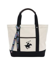 BEVERLY HILLS POLO CLUB(ビバリーヒルズポロクラブ)/【BEVERLY HILLS POLO CLUB】キャンバストートバッグL /アイボリー×ブラック