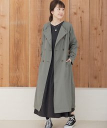 URBAN RESEARCH Sonny Label(アーバンリサーチサニーレーベル)/ノーカラートレンチコート/カーキ