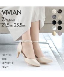 Vivian/ポインテッドトゥセパレートパンプス/502907620