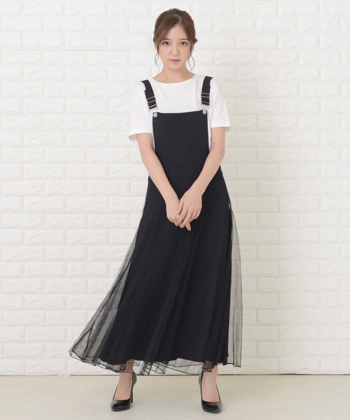 ふんわりチュール サロペットワンピース オールインワン レースレディース Lace Ladies Magaseek ふんわりチュール サロペットワンピース オールインワン レースレディース Lace Ladies Magaseek