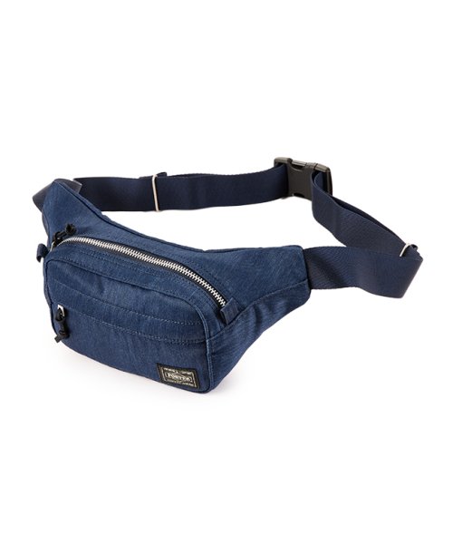 ポーター デニム ウエストバッグ(S) 892－15105 吉田カバン ウエストバッグ ウエストポーチ ボディバッグ メンズ レディース PORTER ウエストバッグ 　　　　　 裏面：アクリルコーティング
