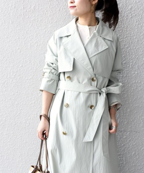 手洗い可能 ポリオーバートレンチコート シップス ウィメン Ships Women Magaseek