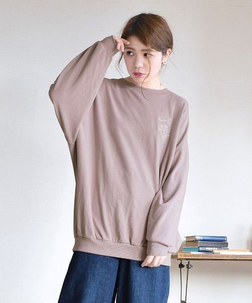 ネコ刺繍 スウェット イーザッカマニアストアーズ E Zakkamaniastores Magaseek