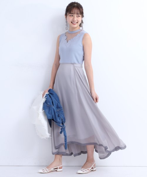 デコルテレースドッキングニットワンピース リランドチュール Rirandture Magaseek