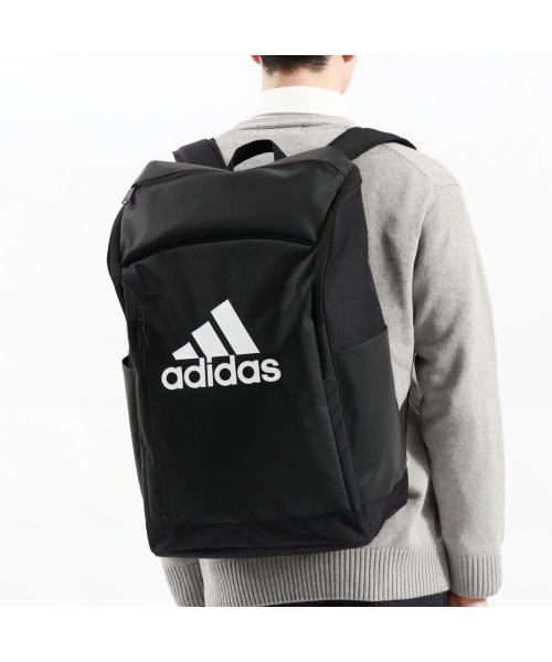 adidas(adidas)/アディダス リュック adidas デイパック 大容量 軽い ボックス A4 B4 A3 31L PC収納 中学生 高校生 学生 通学 63582/ブラック系1