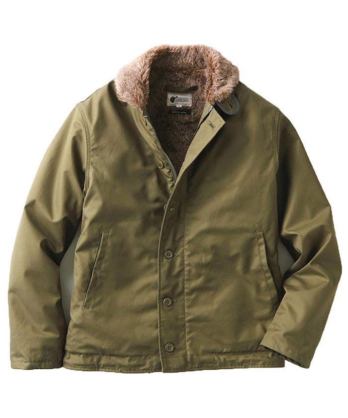 BRITISH GREEN VENTILE N-1 デッキジャケット サイズL肩幅約47cm