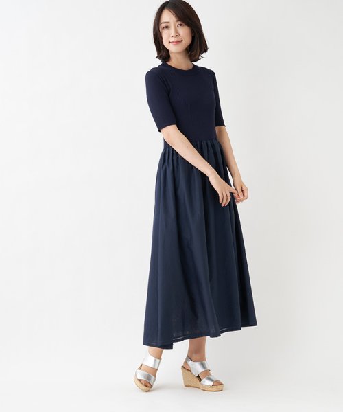 セール 切替えロングワンピース レリアン Leilian Magaseek