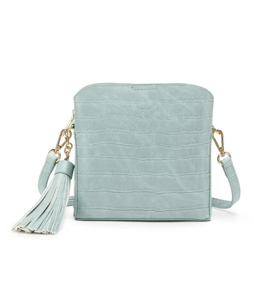 UNGRID bag(アングリッド　バッグ)/マッドクロコ ビッグタッセルBAG/MINT