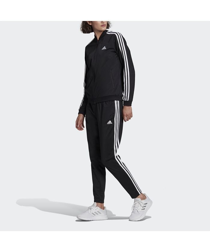 エッセンシャルズ 3ストライプス トラックスーツ Essentials 3 Stripes Track Suit アディダス Adidas Magaseek