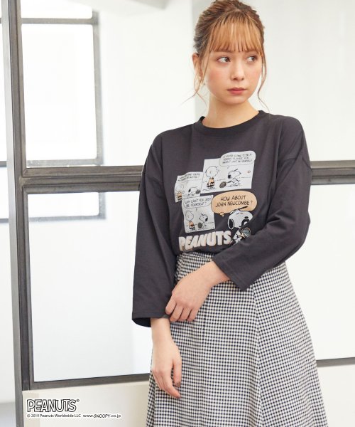 スヌーピー7分袖t ハニーズ Honeys Magaseek スヌーピー7分袖t ハニーズ Honeys Magaseek