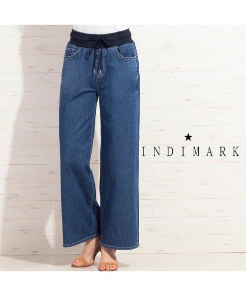 ｉｎｄｉｍａｒｋ ウエストリブワイドデニムパンツ レディースファッション 阪急百貨店公式通販 Hankyu Fashion