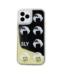 SLY(スライ)/iphone ケース iphone12 スマホケース iPhone12 iPhone12Pro スライ SLY ネオンサンドケース face アイフォン/白×黒