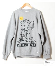 ALWAYS GOOD TIME NEW BASIC STORE(オールウェイグッドタイムニューベーシックストア)/【PEANUTS × sportswear】コラボ プリントクラシックスウェット/トレーナー/杢グレー